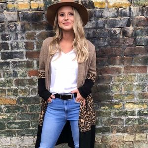 WILD ONE LEOPARD KNIT CARDI